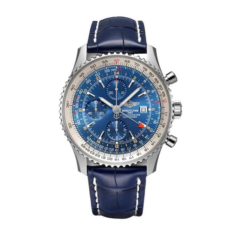 Korman Preowned Breitling Navitimer World GMT Chronometer 44mm